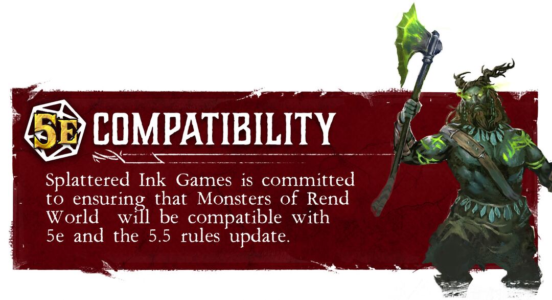 Compatible with 5e and the 2024 rules